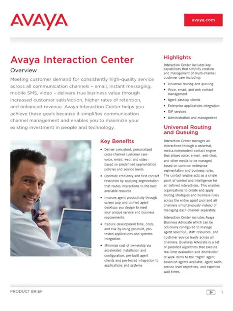 Overview of Avaya Interaction Center