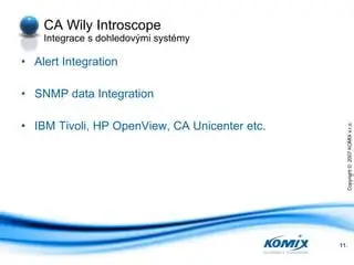 Overview of CA Wily Introscope Agent