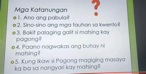 Paghahambing ng mga katanungan