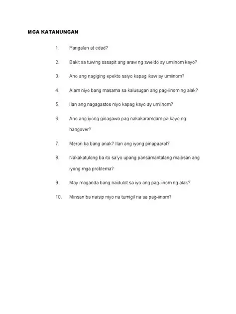 Paghahanap ng mga katanungan