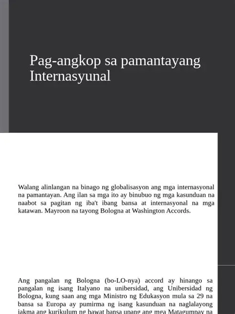 Pangangalakalang Internasyonal