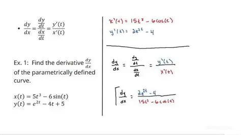 Parametric Equations and the First Derivative