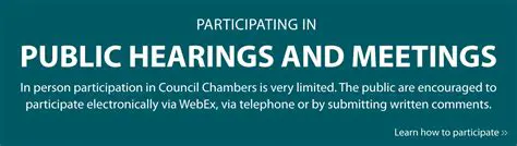 Participating in Public Meetings