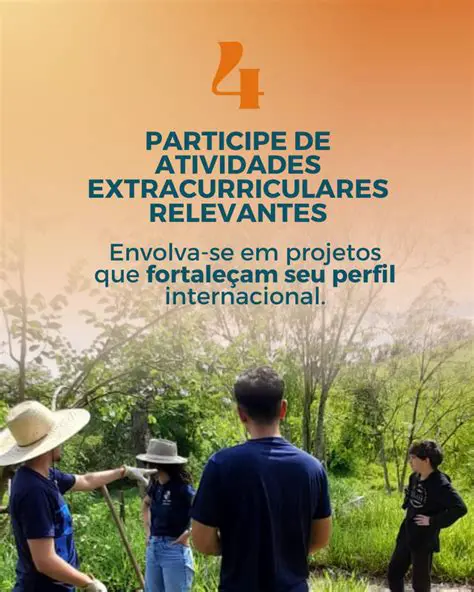 Participe de atividades extracurriculares