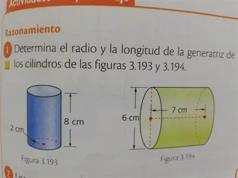 Pasos para determinar el radio y la longitud de la generatriz