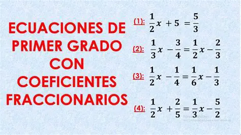 Pasos para resolver ecuaciones con coeficientes fraccionarios literales