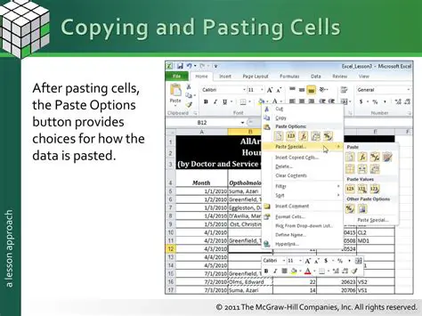 Pasting Formula Cells with the Paste Button