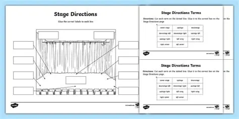 Pay attention to stage directions