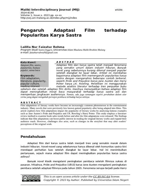 Pengaruh Personifikasi terhadap Karya Sastra