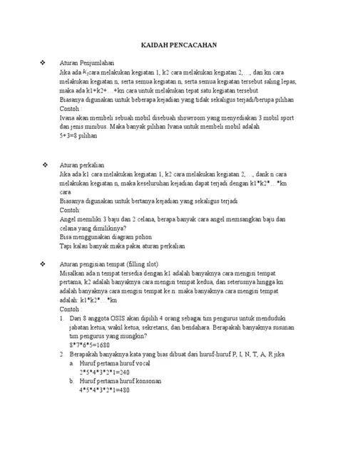 Pengenalan Materi Pencacahan