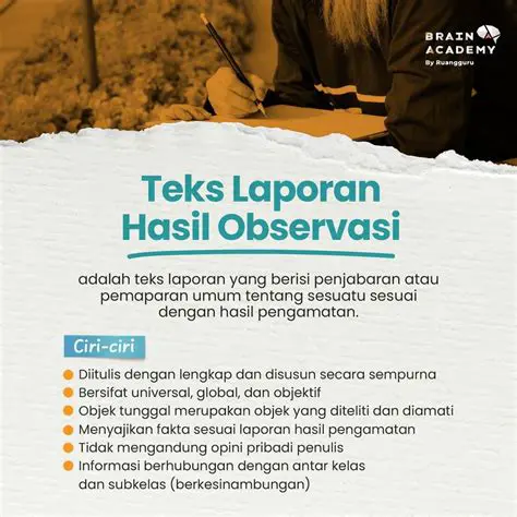 Pengertian Laporan Hasil Observasi