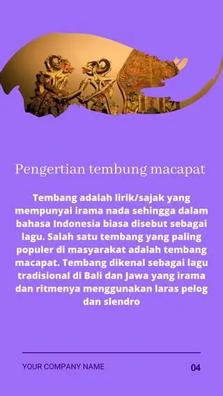 Pengertian Lirik Tembang Macapat