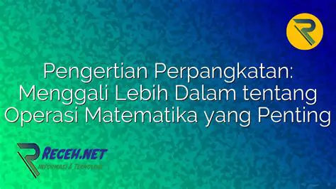 Pengertian Operasi Matematika