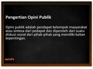Pengertian Opini Berupa Kritik
