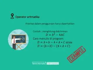 Penggunaan Aturan Operasi Aritmatika
