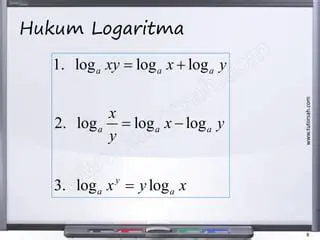 Penggunaan Hukum Logaritma