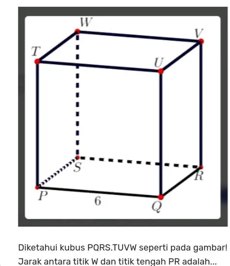 Perbedaan Kubus PQRSTUVW dan Kubus yang Berbeda