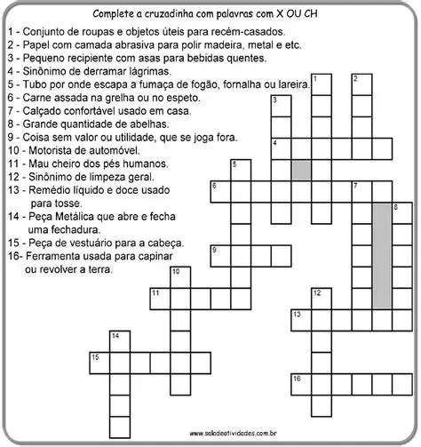 Perguntas e Respostas sobre a Cruzadinha