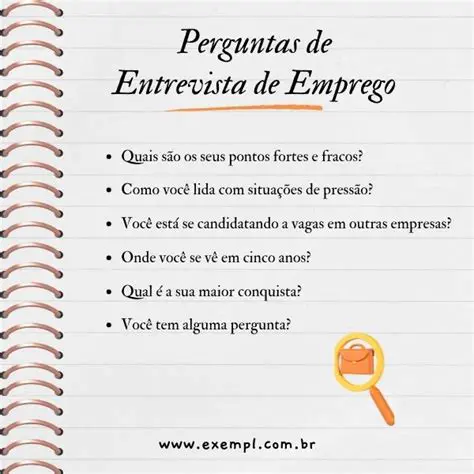Perguntas e Respostas sobre a Entrevista Pessoal