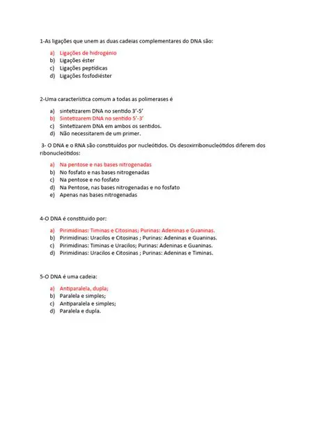 Perguntas e Respostas sobre DNA