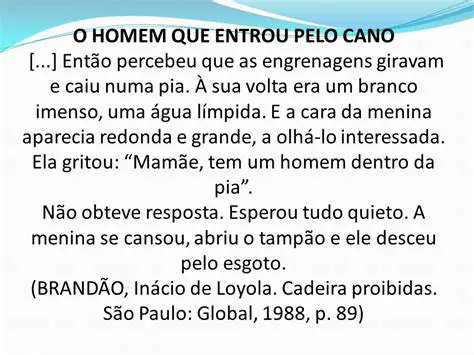 Perguntas e Respostas sobre o Conto do Homem que Entrou pelo Cano