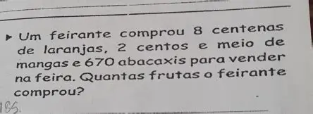 Perguntas e Respostas sobre o Feirante e suas Laranjas