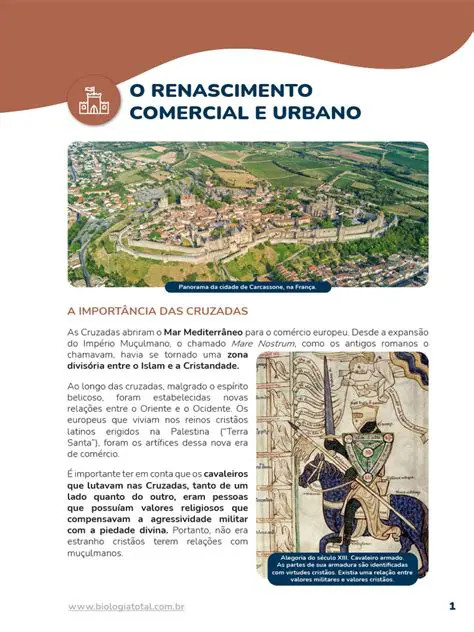 Perguntas e Respostas sobre o Renascimento Comercial e Urbano