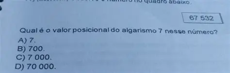 Perguntas e Respostas sobre o Valor do Algarismo 7