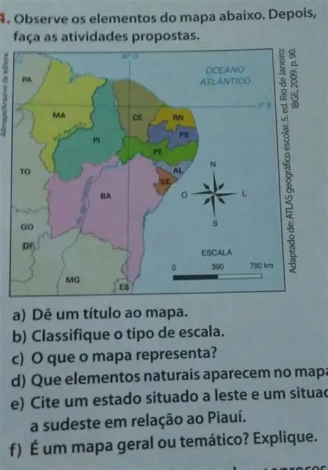 Perguntas e Respostas sobre os Elementos do Mapa