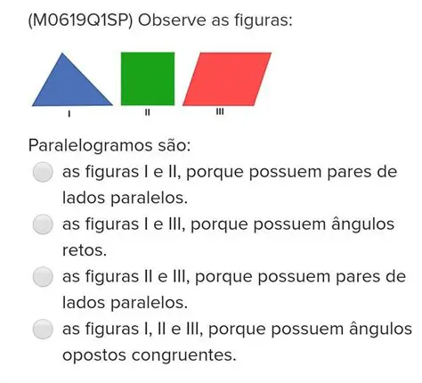 Perguntas e Respostas sobre Paralelogramos