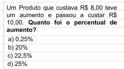 Perguntas e Respostas sobre Percentuais de Aumento