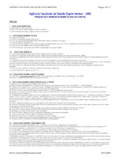 Perguntas e Respostas sobre Plano de Contas