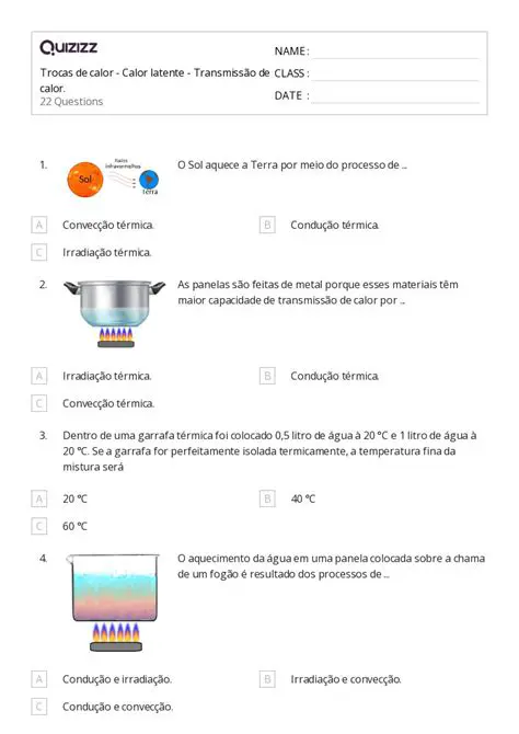 Perguntas e Respostas sobre Troca de Calor