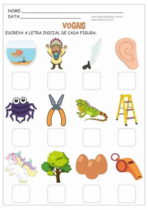 Perguntas e Respostas sobre Vogais em Palavras Alegres