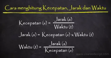 Perhitungan Kecepatan dan Jarak