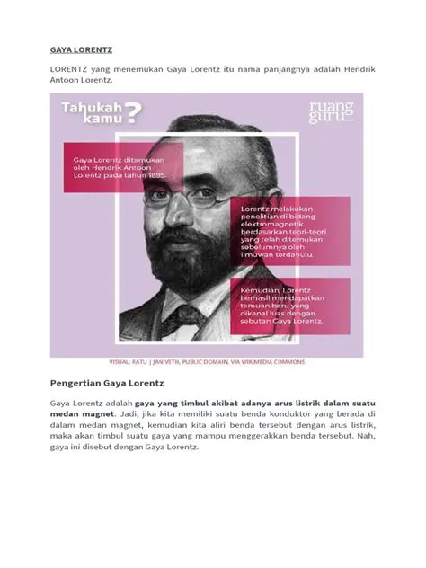 Pertanyaan dan Jawaban tentang Gaya Lorentz