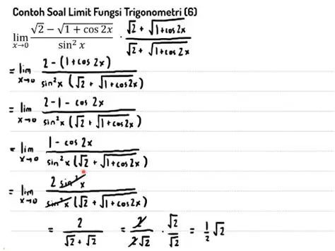 Pertanyaan dan Jawaban tentang Limit Fungsi Trigonometri