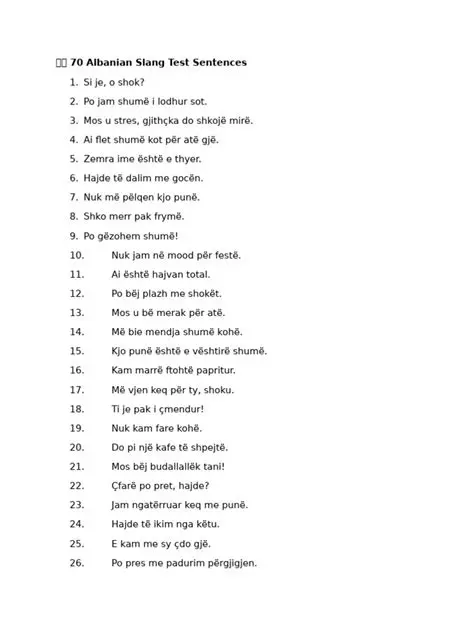 Peshkaqenet Test: Understanding This Common Albanian Phrase and Its Implications