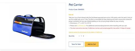 Pet Fees as Checked Baggage