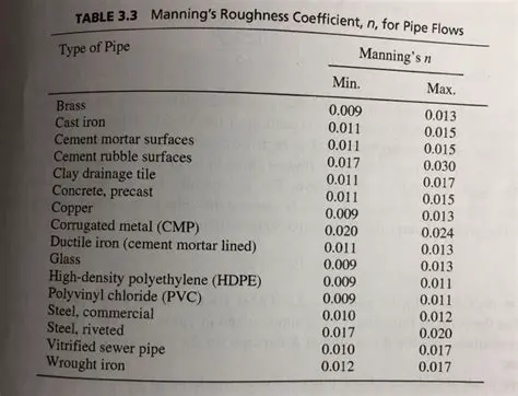 Pipe Flow and Roughness Factors