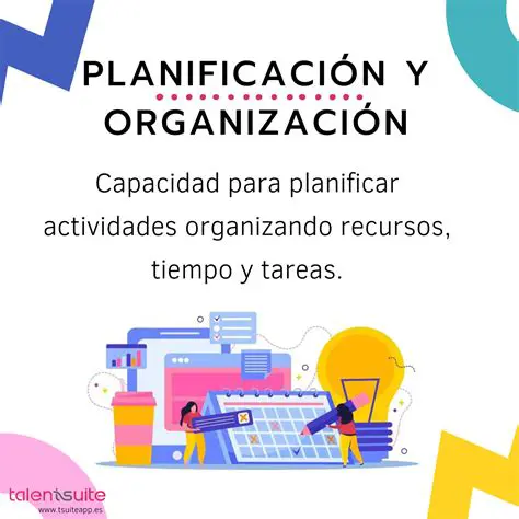 Planificar y organizar su trabajo