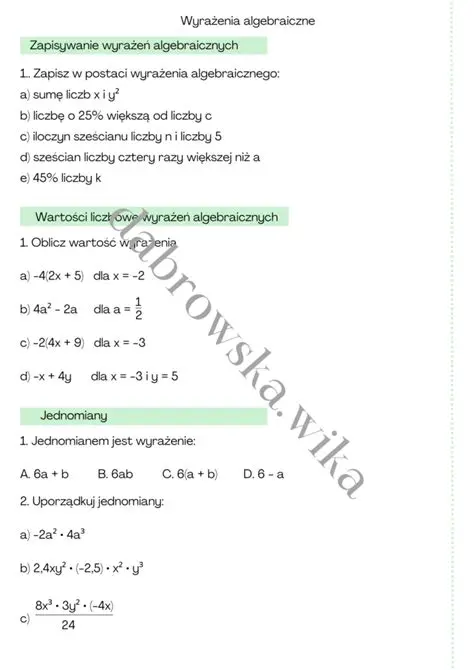 Podstawy sum algebraicznych