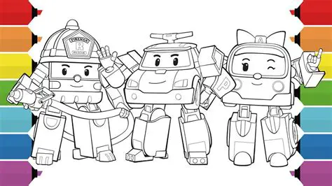 Poli Cartoon Coloring: Unleash Creativity with Engaging Activities for Kids