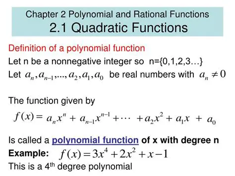 Polynomial and Rational Functions