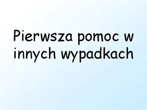 Pomoc w innych dziedzinach