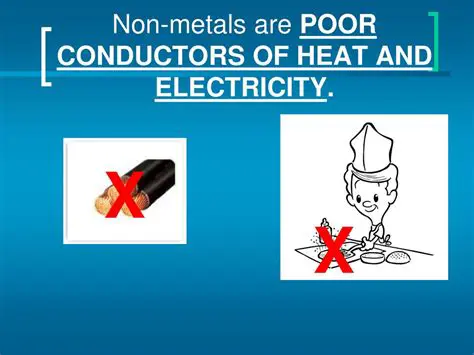 Poor conductors of electricity and heat