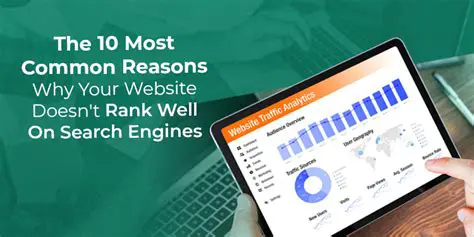 Poor search engine rankings