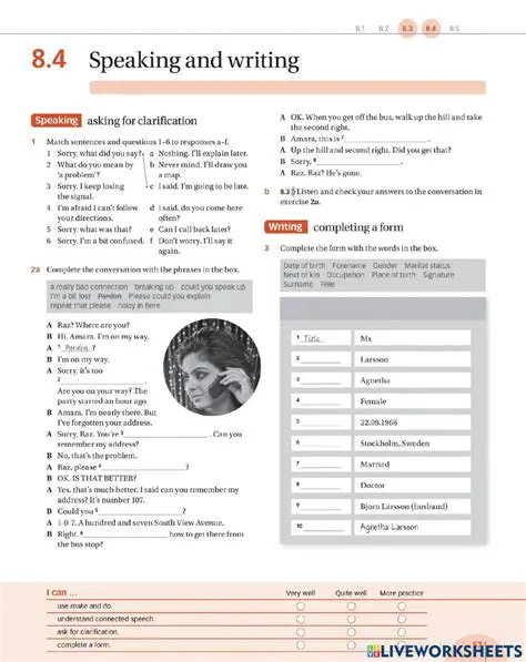 Practice speaking and writing