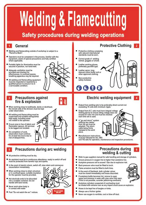 Precautions for Welding and Cutting Operations