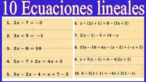 Preguntas y Respuestas sobre Conjuntos Unitarios y Ecuaciones Lineales